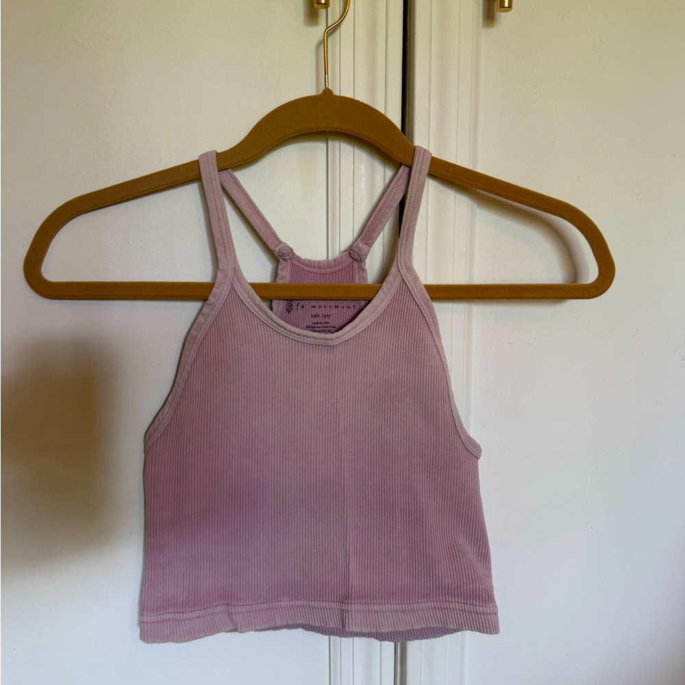 Free people movement happiness runs pink crop in XS/S